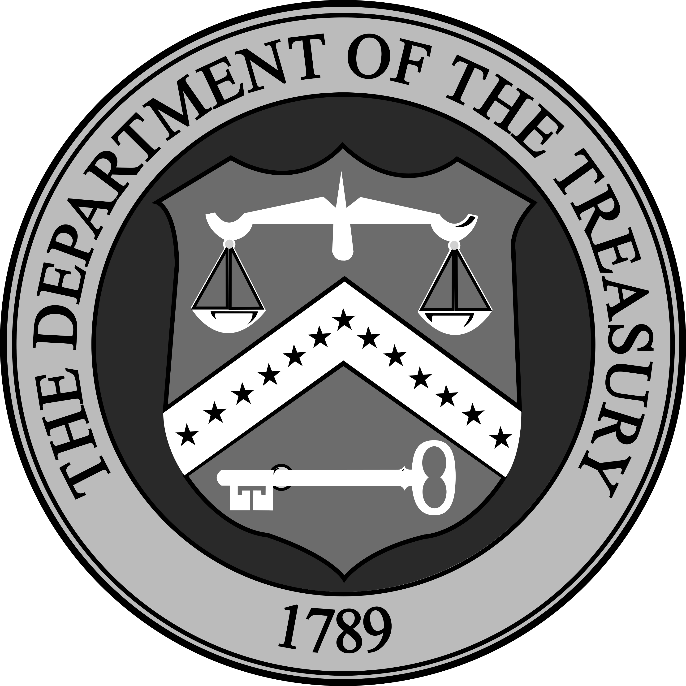 The Department of the Treasury Logo